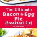 Ultimate Bacon and egg pies (breakfast pies) are a New Zealand classic with smokey bacon and eggs, leeks, cheese and flaky puff pastry! Perfect for breakfast, brunch or even as breakfast for dinner!