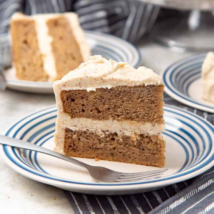 Banana cake image square.
