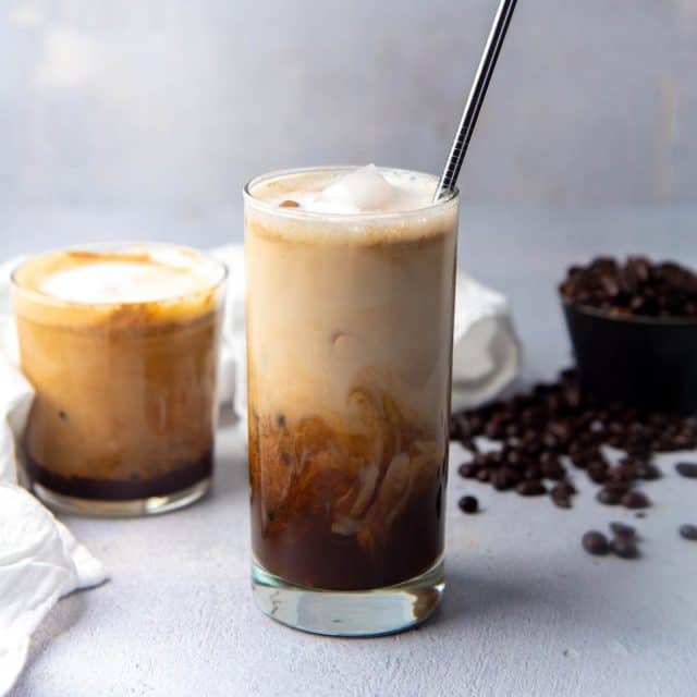Brown sugar iced coffee social media