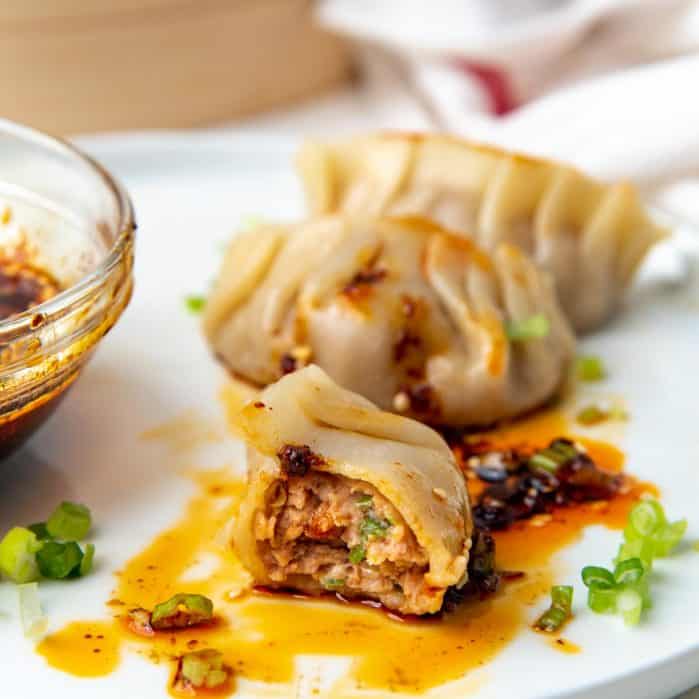 Steamed Chicken dumplings social media