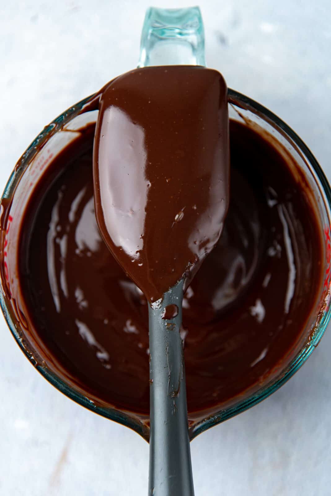 A close up of the glaze to show the texture.