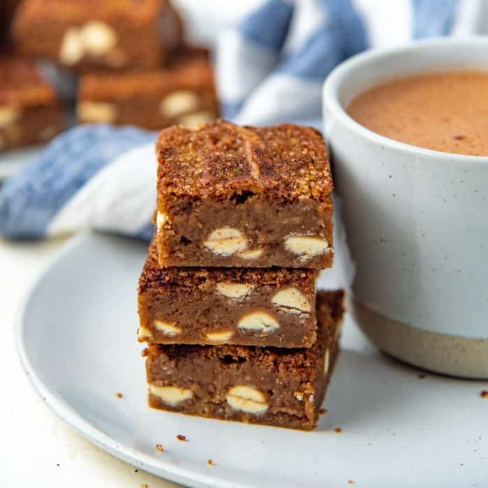 Snickerdoodle blondies Social media