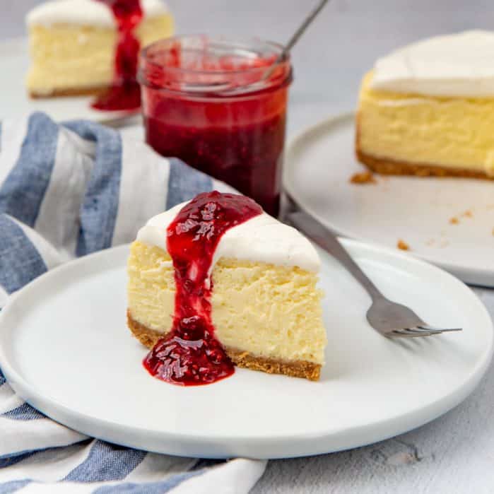 Classic New York Cheesecake social media