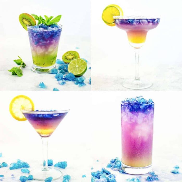 Magical Color Changing Cocktails (Galaxy Cocktails) - Four incredible Magical Cocktails to make and be inspired to make your own! Wow your friends and family with these fun and unique cocktails made with color changing alcohol. 