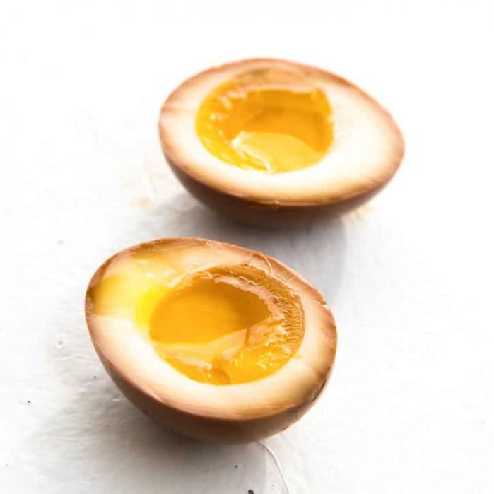 Jammy Ramen Eggs (Ajitsuke Tamago) - These are sweet, salty and rich with plenty of umami flavor. Plus they are super easy to make and an essential part of a authentic Ramen bowl.