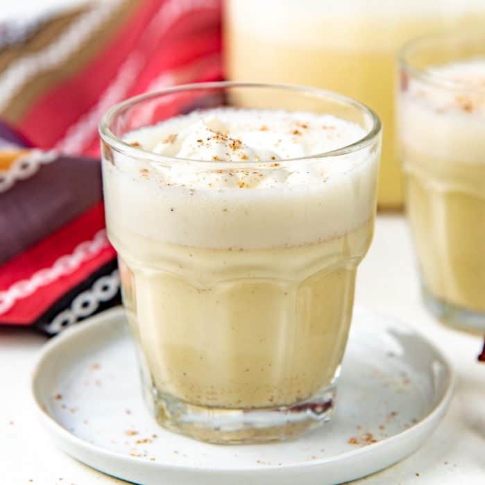Homemade eggnog social media