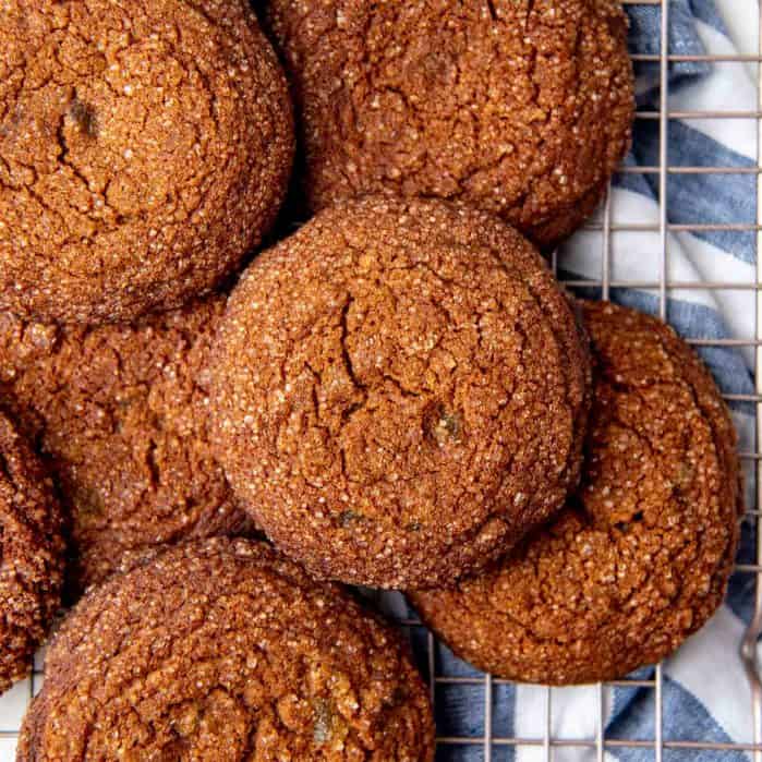 Soft ginger cookie social media