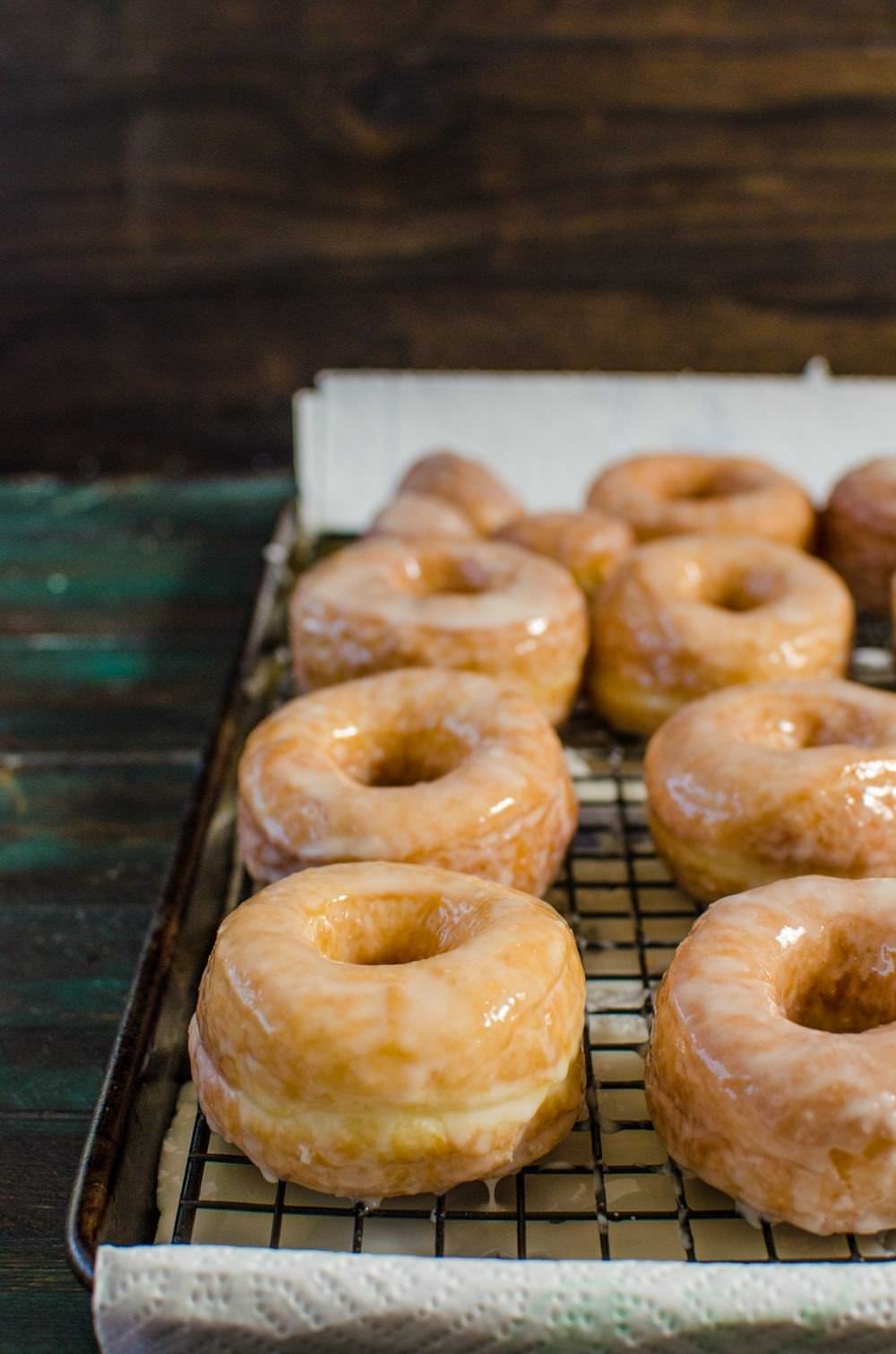 Perfect Glazed Doughnuts - The guide to Perfect Doughnuts with a vanilla glaze with a complete troubleshooting guide. Now you can have perfect doughnuts every single time