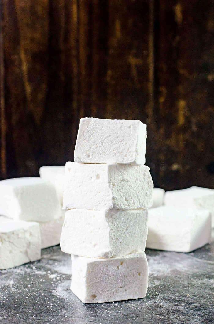 Stacked perfect marshmallows