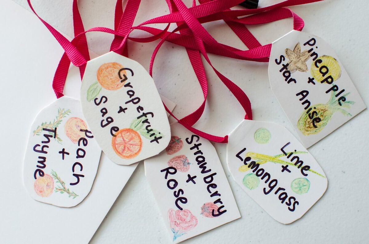 Labels for Homemade Fruit Soda Syrups