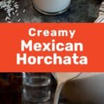 Pinterest image for Mexican horchata.