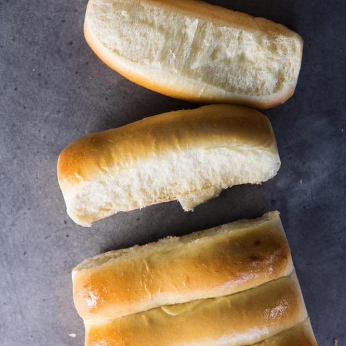 New England Hot Dog Buns - A lobster roll is not complete without these lobster roll buns! Easy to make, soft, buttery and delicious. Perfect for lobster rolls or as hot dog buns. 