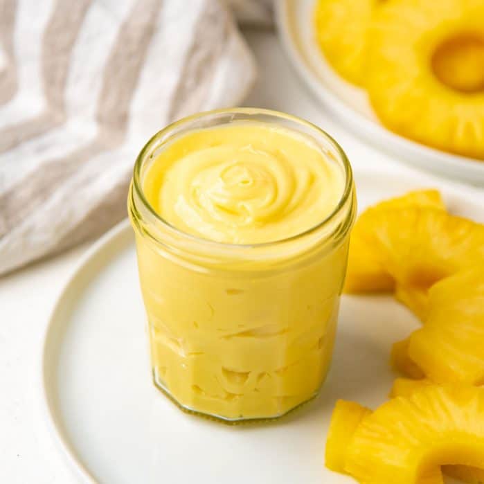Pineapple curd social media