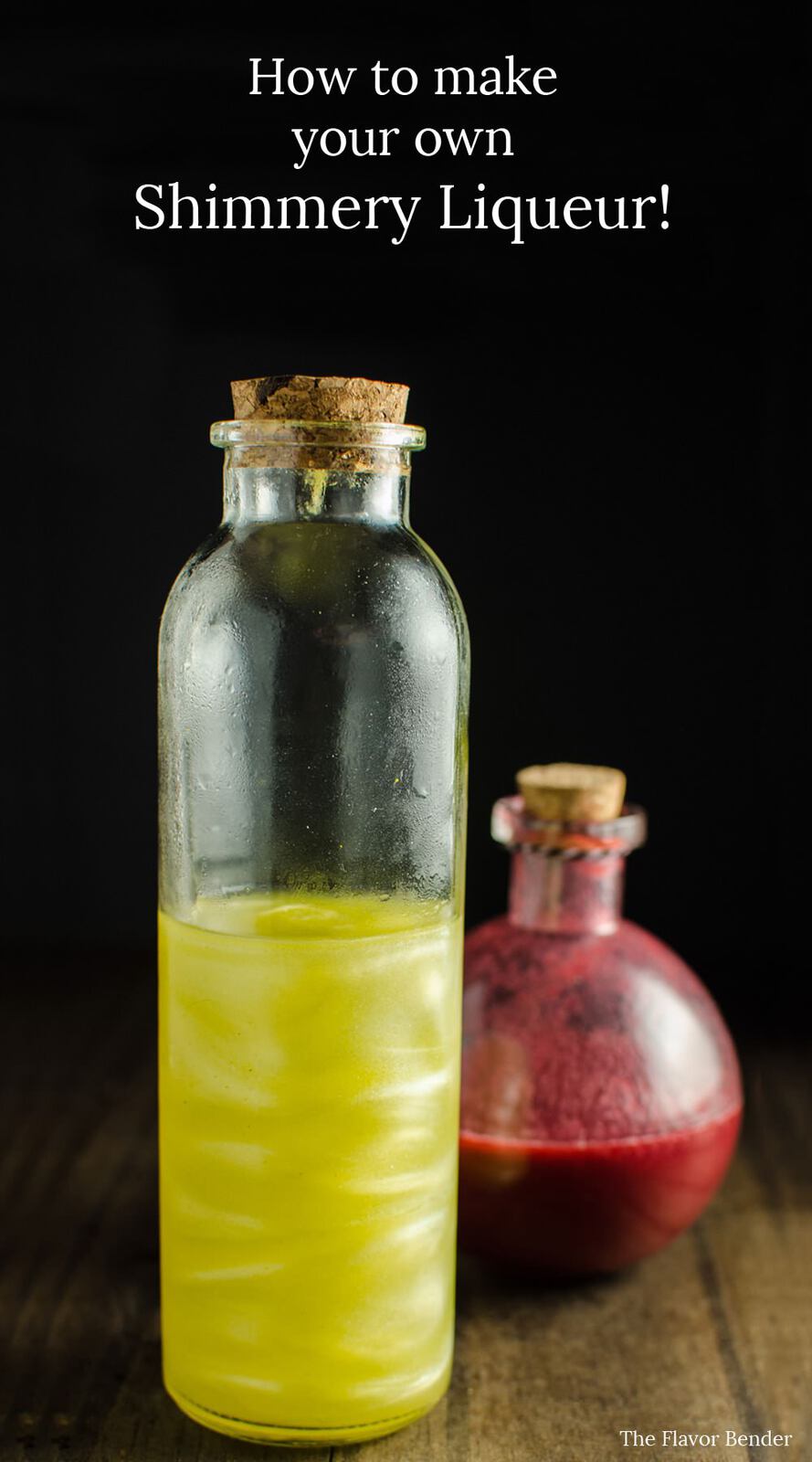 How to make Shimmery Liqueur - Give your cocktails a magical makeover with this homemade Shimmery Liqueur! You can get the luster effect in your cocktails just like Viniq!