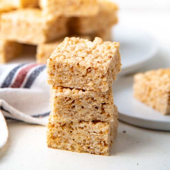 Homemade rice krispie treats social media