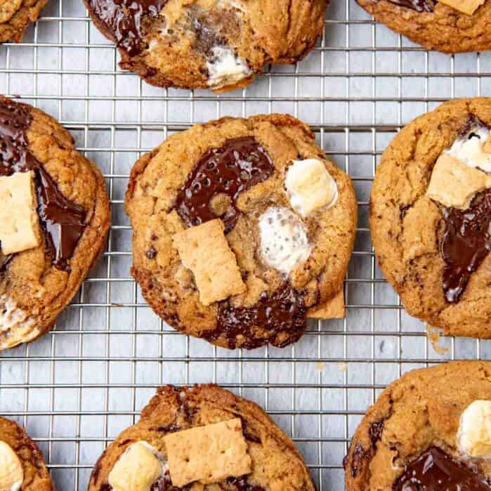 Smores cookie social media