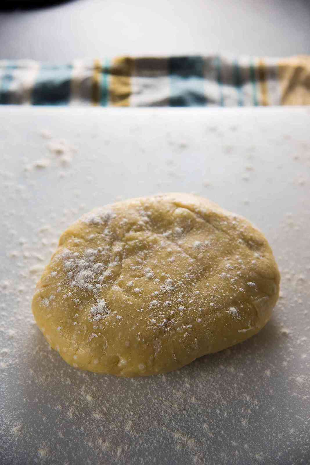 Sri Lankan Fish Patties - The patties (or empanada) dough, chilled and ready to be rolled out. Make sure to lightly flour the dough.