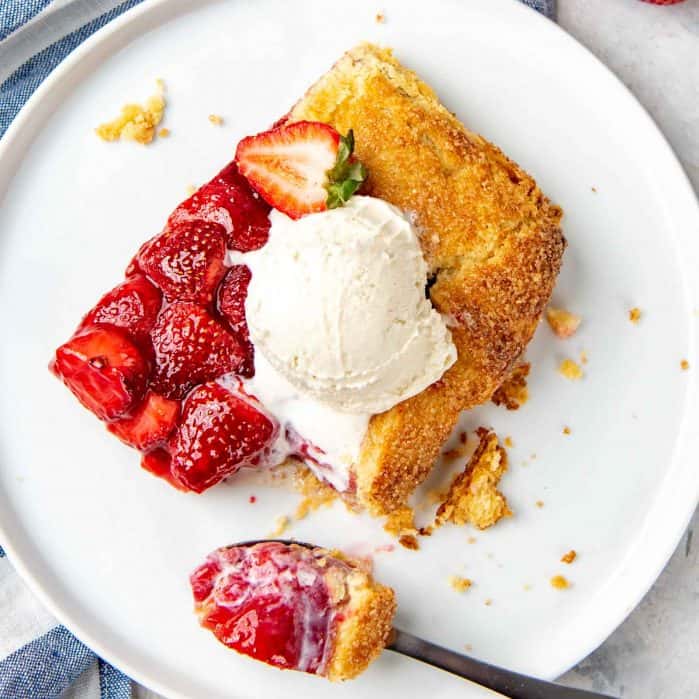 Strawberry Galette Social Media